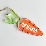 Personalized Easter Basket Tag- Carrot