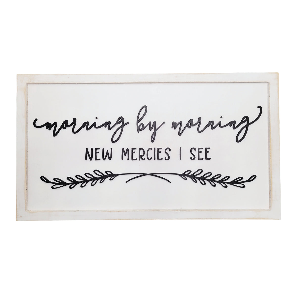 Heart and Home Collection: Morning by Morning Wooden Sign