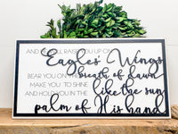 Eagles Wings Layered Sign