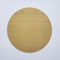 Wood Shape- Reversible Shiplap/Smooth Circle