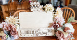DIY Cookbook Holder Kit | Interchangeable Seasonal Decor | Birch Wood Craft Kit