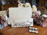 DIY Cookbook Holder Kit | Interchangeable Seasonal Decor | Birch Wood Craft Kit