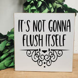 It's not gonna flush itself