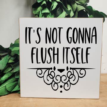 It's not gonna flush itself