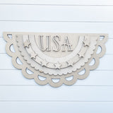 Decorative wall art with 'USA' - DIY kits - unfinished