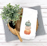 Pumpkin Stack Tea Towel - Art by JBell