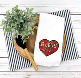 Bless Your Heart Tea Towel - Art by Artlady Sonya