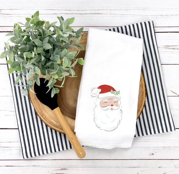 Santa Tea Towel - Art by JBell