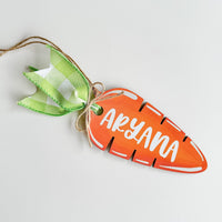 Personalized Easter Basket Tag- Carrot