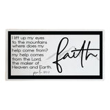 Faith - Where Does My Help Come From Layered Sign