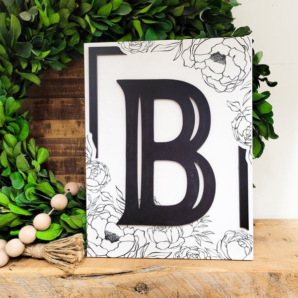 Personalized Block Letter Signs