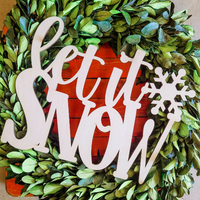 Let it Snow - Unfinished Wood Words
