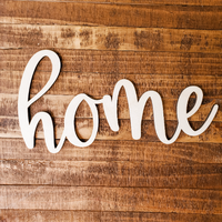 Home - Unfinished Wood Words