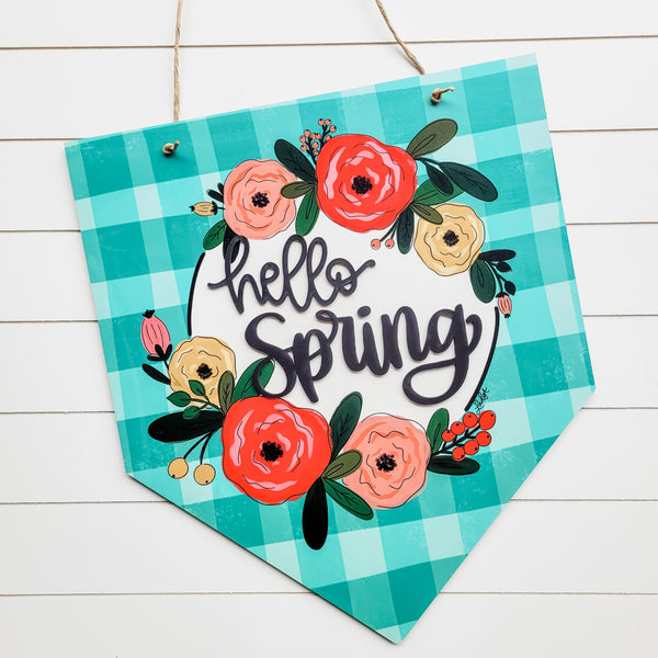 Door hanger - Hello Spring
