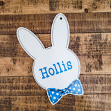Personalized Easter Basket Tag- Bunny head