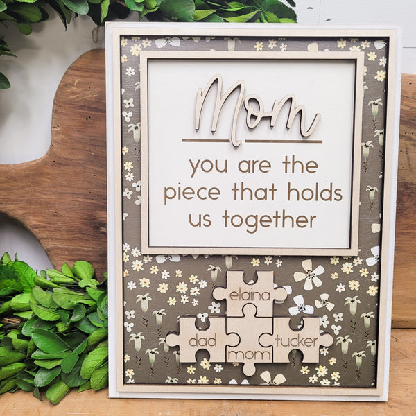 Mother Puzzle Sign - Great for Mother's Day