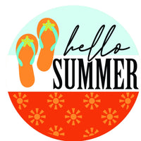 Hello Summer Flip Flops - DIY Door Hanger