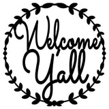 Welcome Y’all Metal Wreath